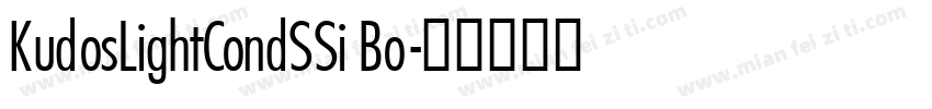 KudosLightCondSSi Bo字体转换